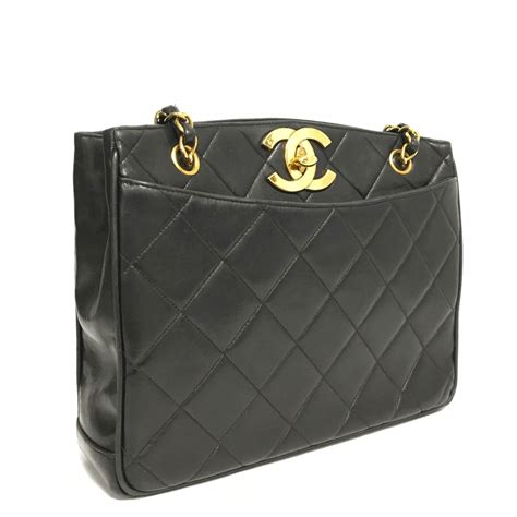 black chanel nag|black vintage chanel bag.